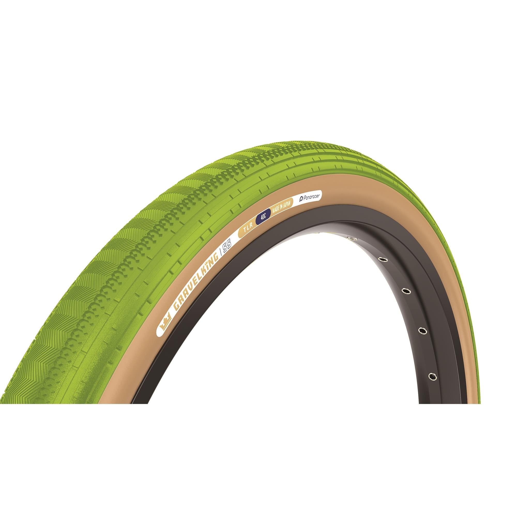 GRAVELKING リミテッドカラーグリーン　抹茶　 2024 40C TLR GravelKing Semi Slick TLR Colour Edition Gravel Tyre